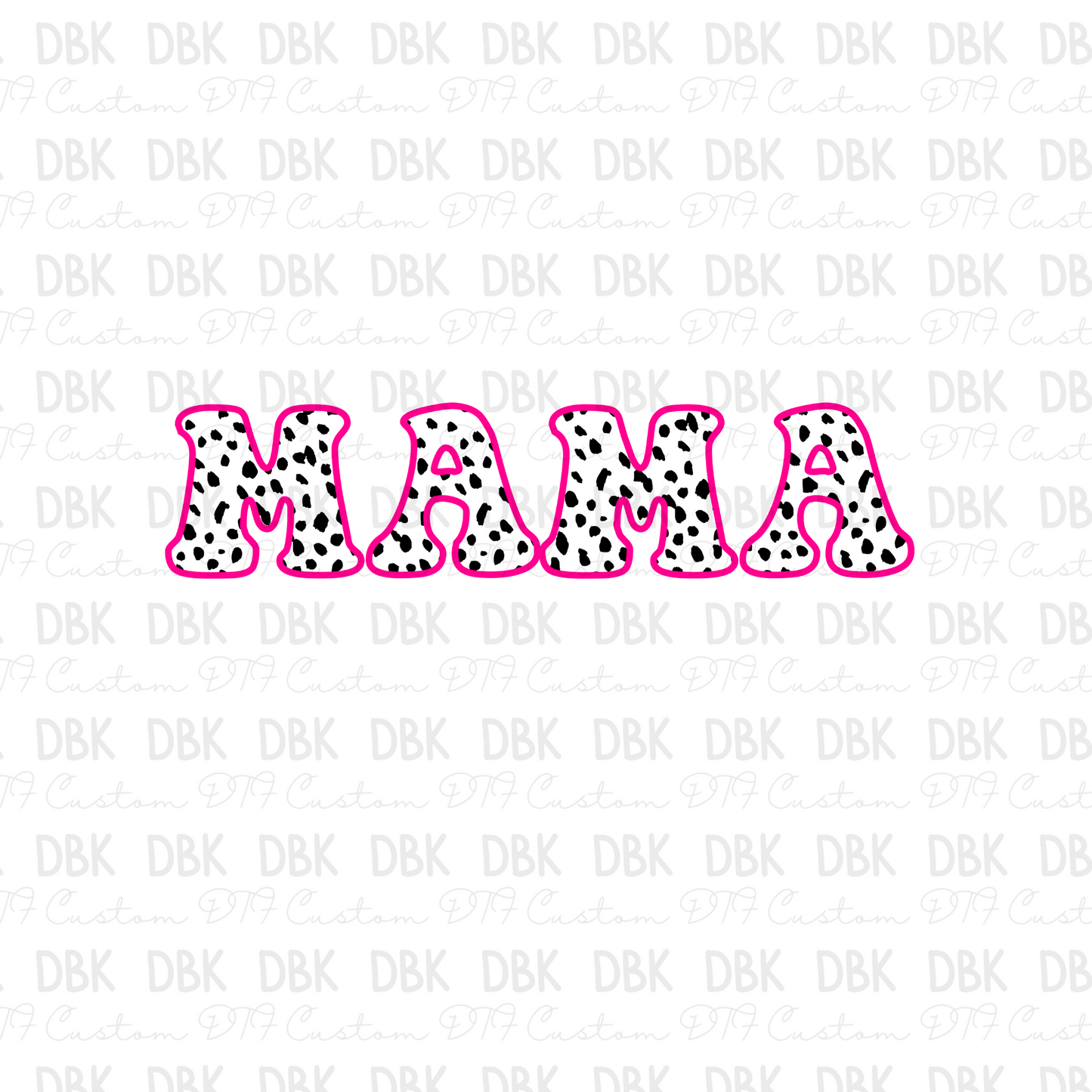 Dalmation mama DTF transfer N109