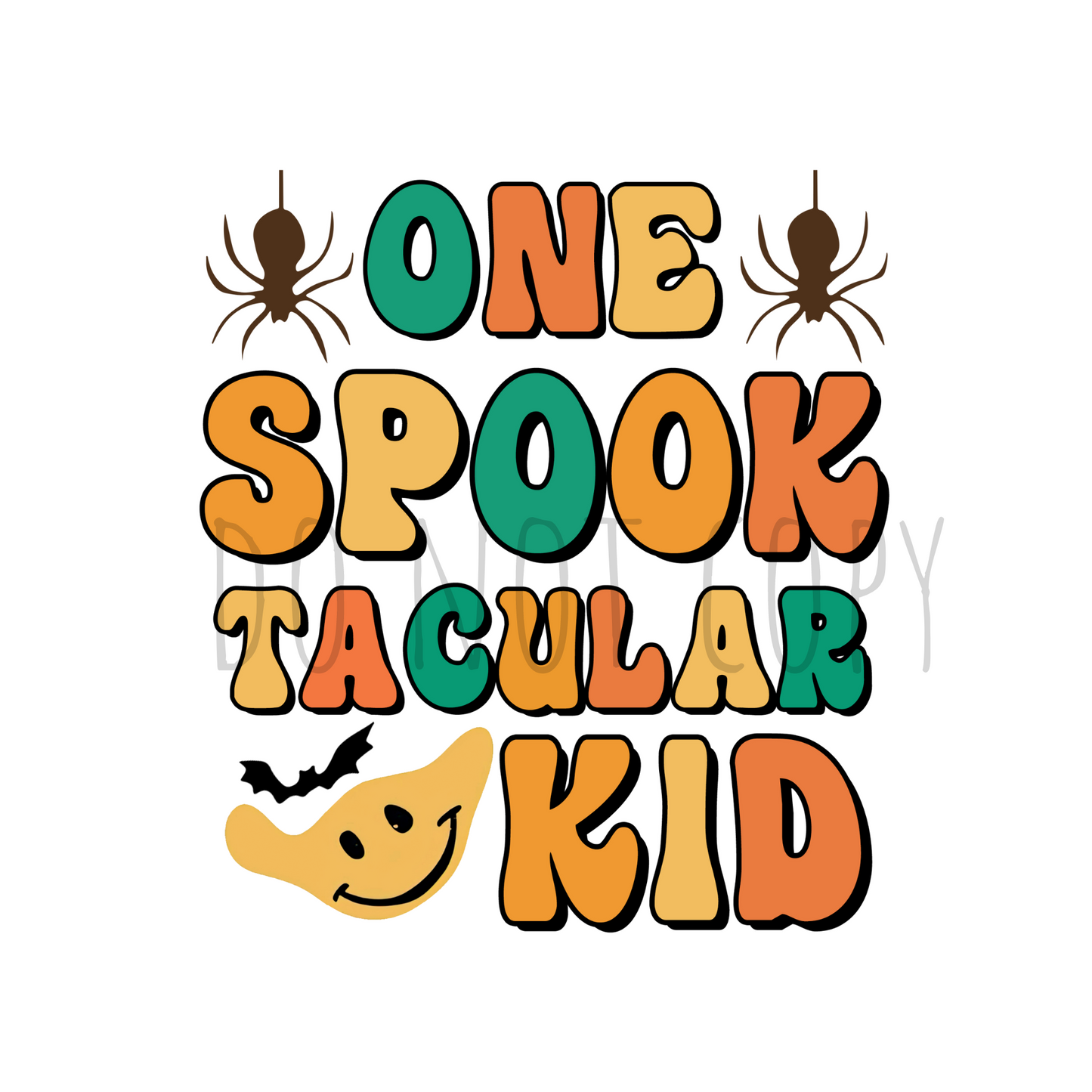 One spook tacular kid DTF transfer H36