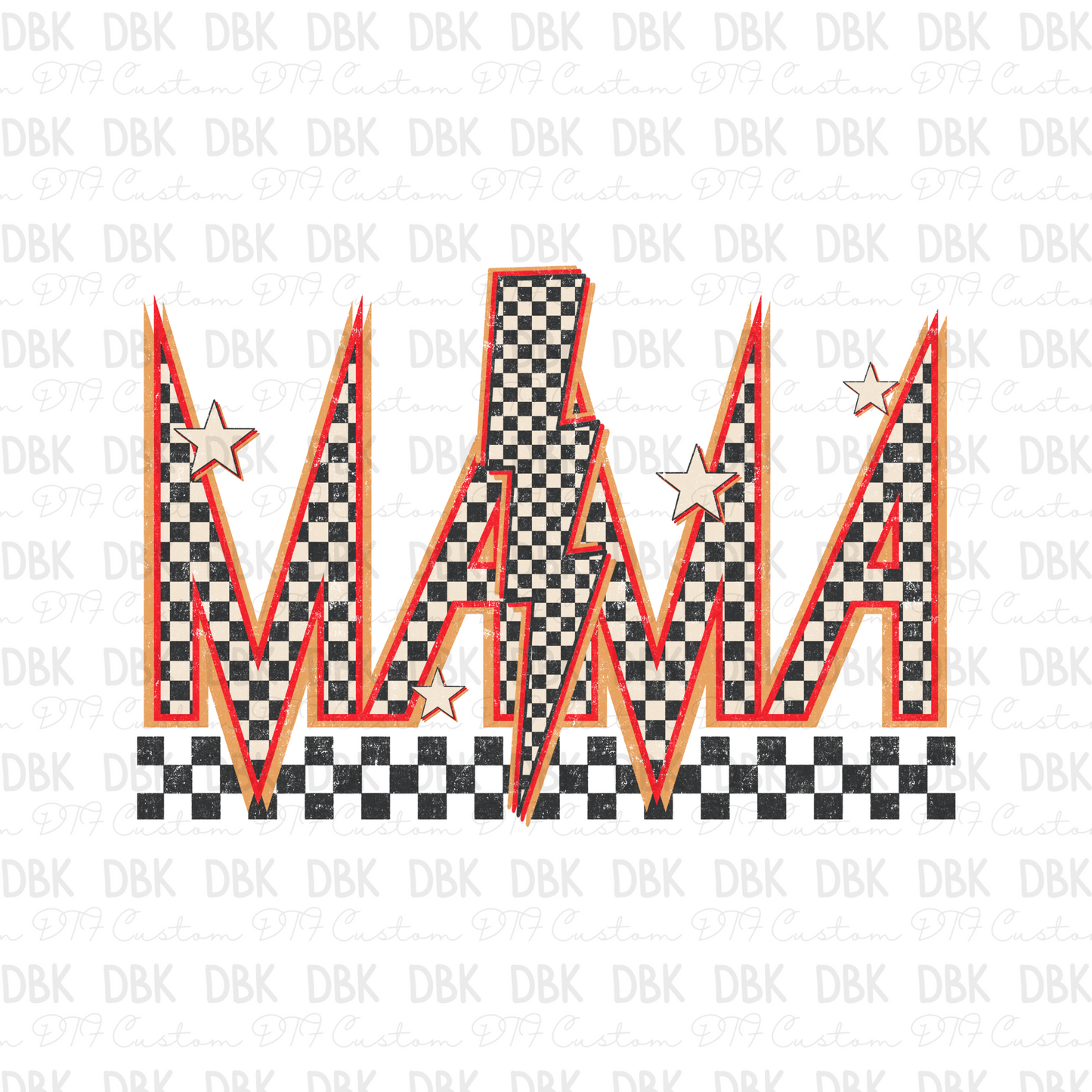 Mama RED DTF Transfer