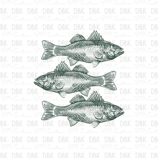 Fish DTF Transfer GREEN