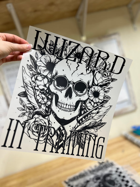 Wizard in training DTF transfer