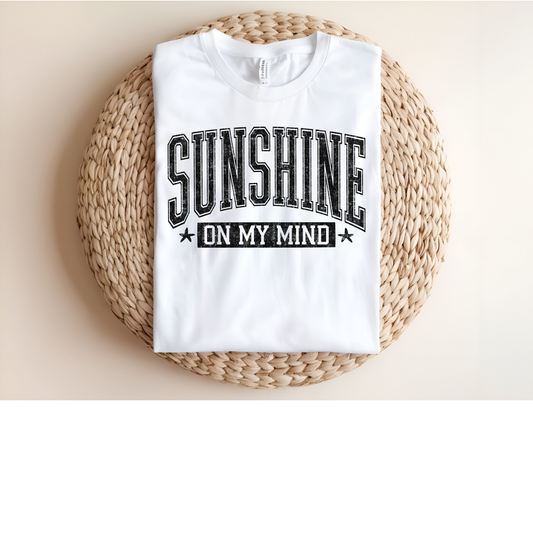 Sunshine on my mind DTF Transfer BLACK