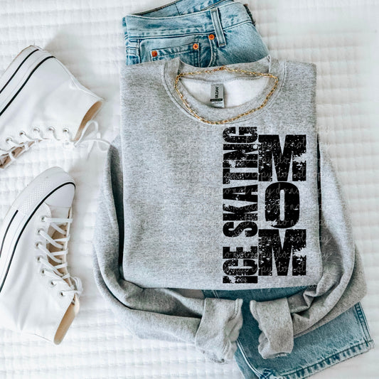 Ice skating Mom DTF Transfer C188