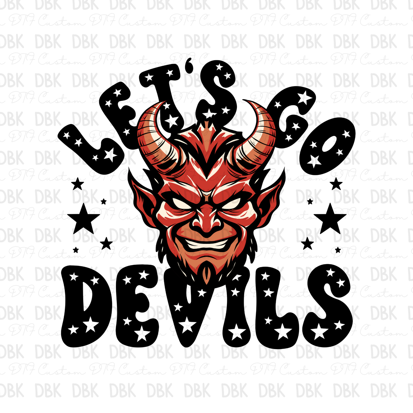 Lets go Devils DTF Transfer M27