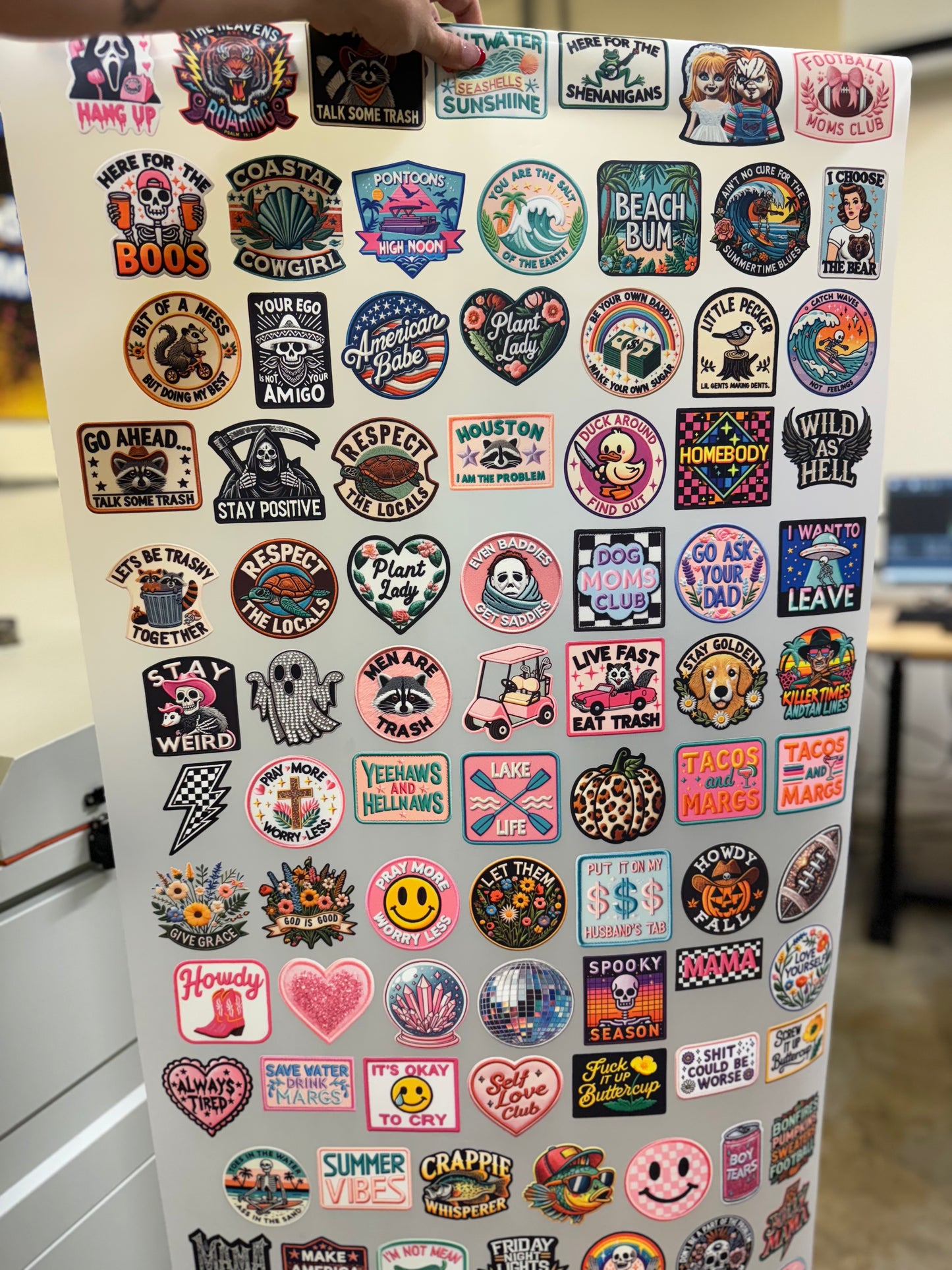 Faux DTF Hat patches Set 1