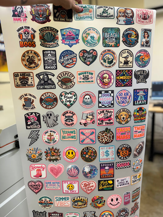 Faux DTF Hat patches Set 1