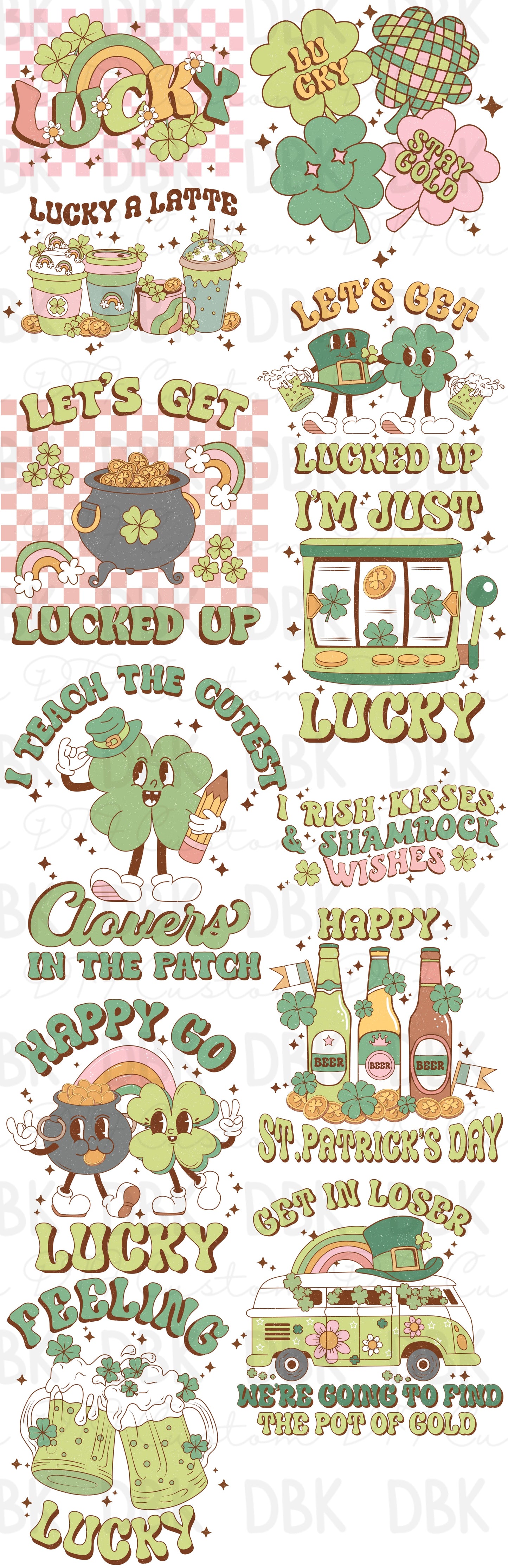 St. Patricks Day Gang sheet P88