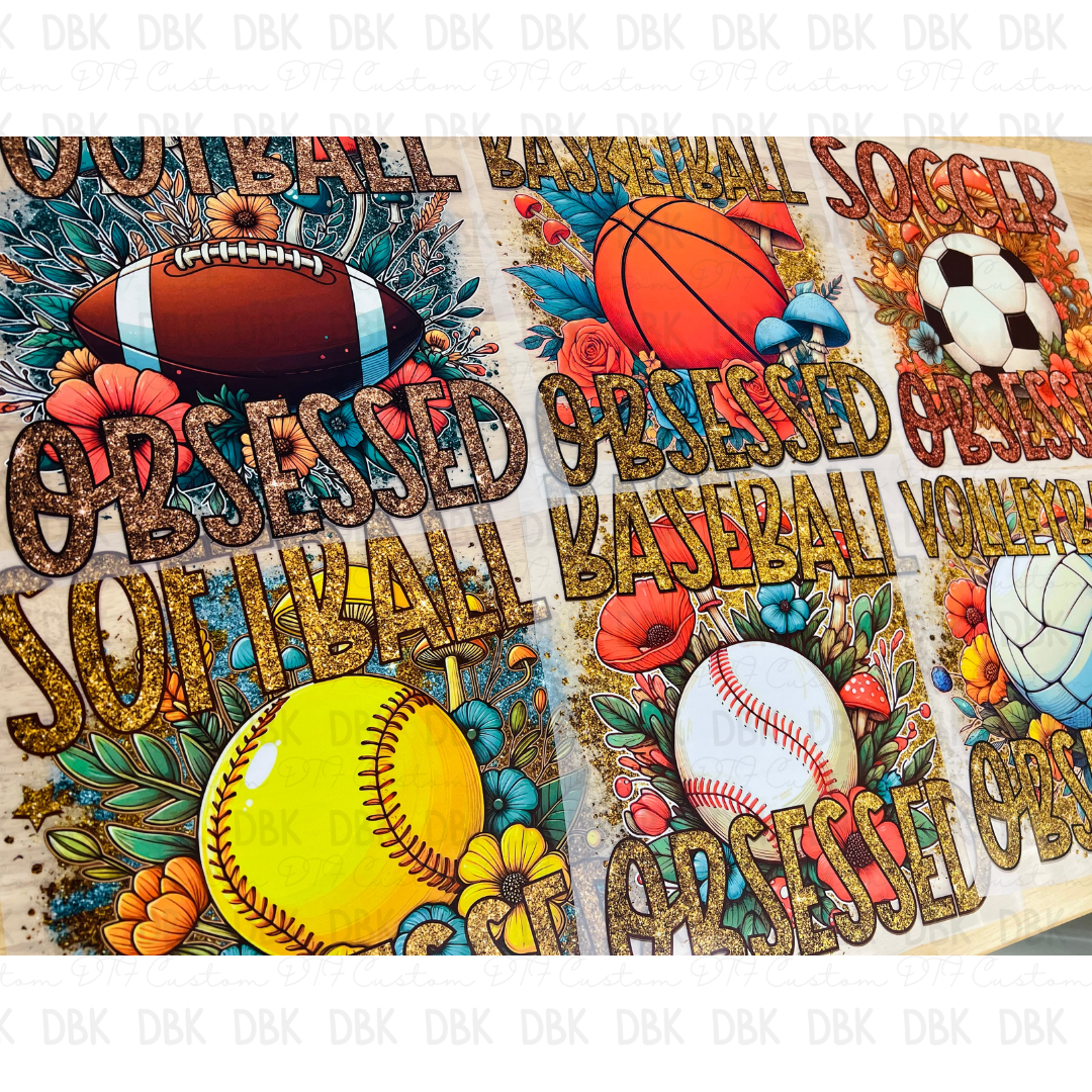 Sports Obsessed DTF Transfer C125