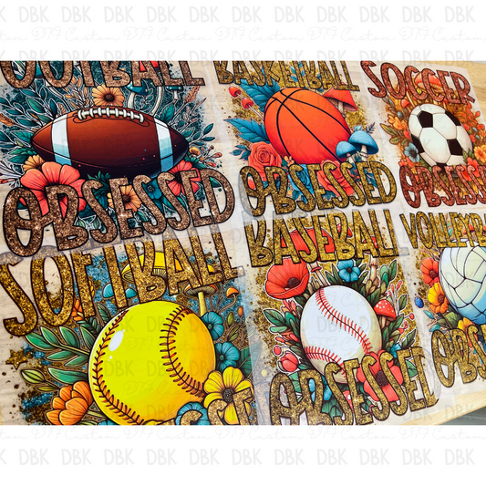 Sports Obsessed DTF Transfer C125