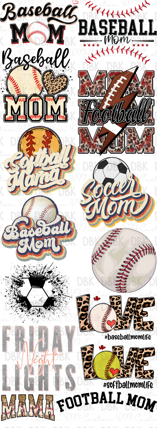 Sports 60in Pre-Made Gang Sheet P79