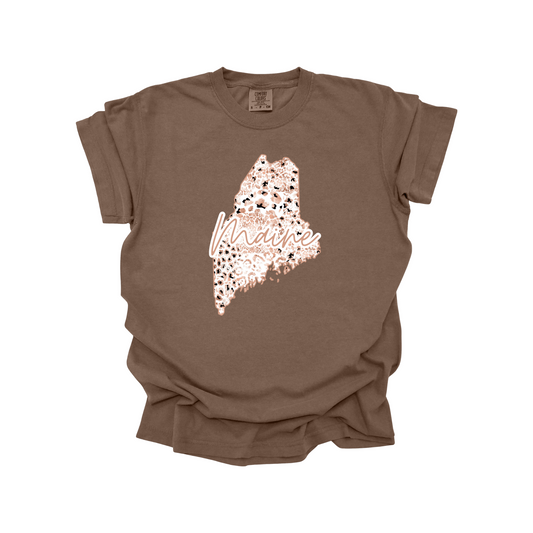 Maine Rose Gold Leopard Digital Download