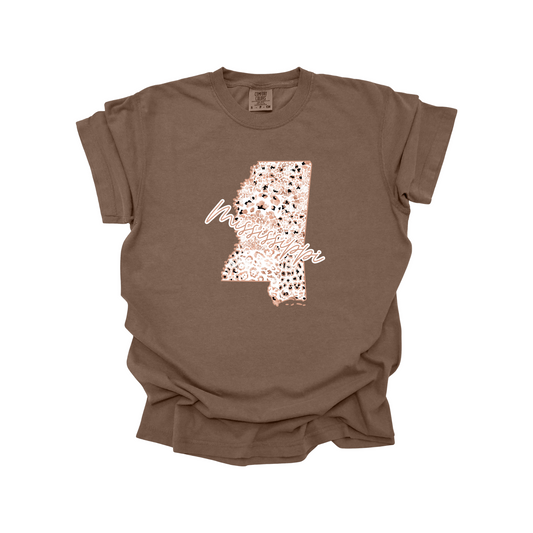 Mississippi Rose Gold Leopard Digital Download