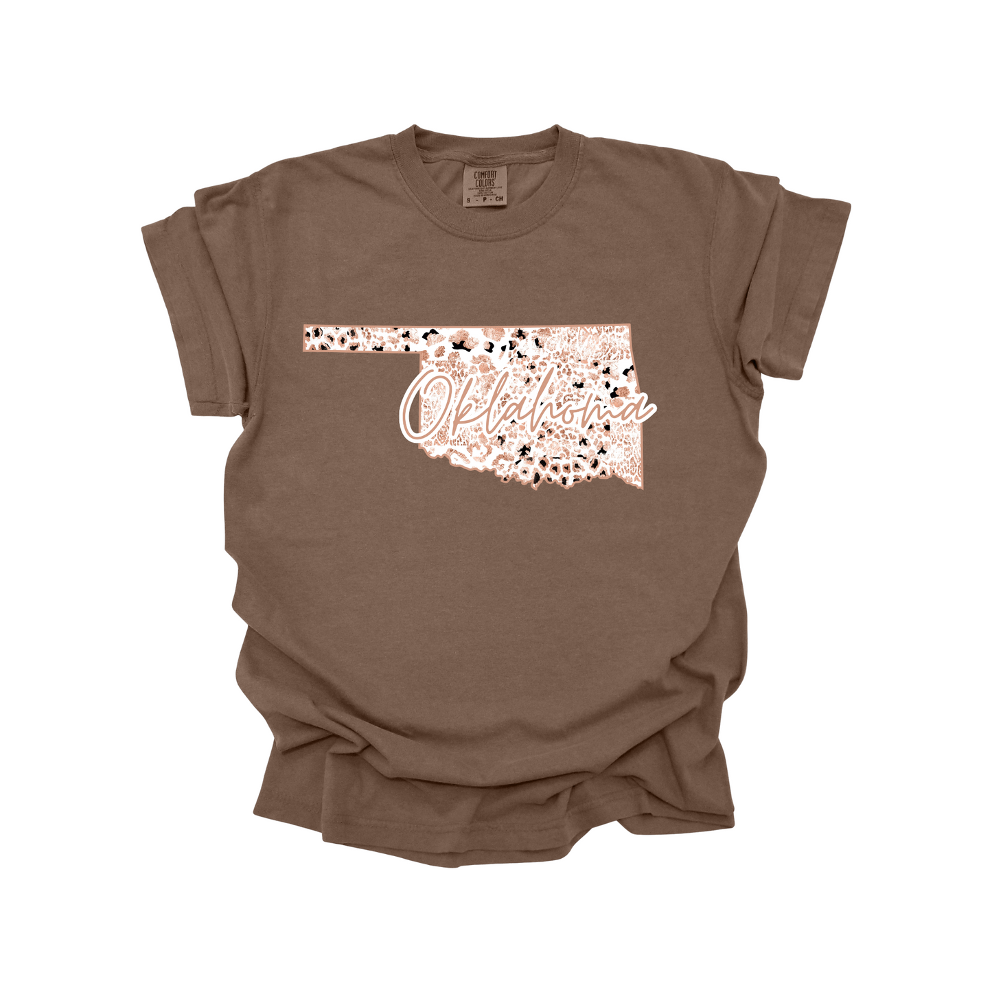 Oklahoma Rose Gold Leopard Digital Download