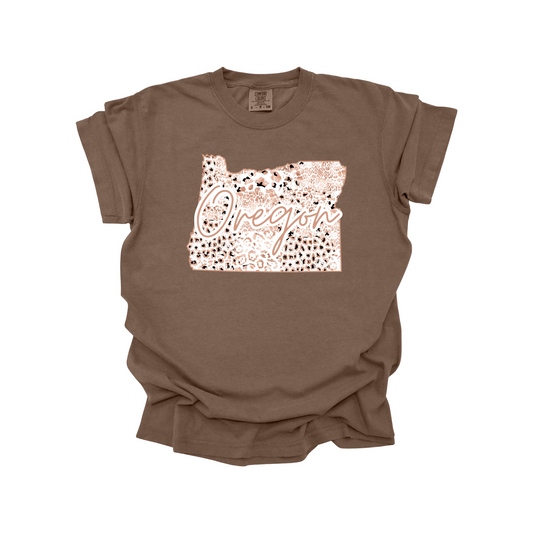 Oregon Rose Gold Leopard Digital Download