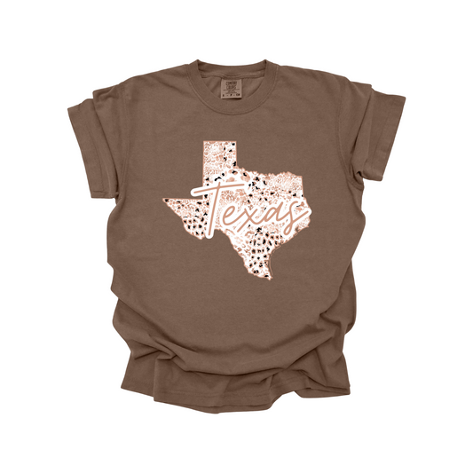 Texas Rose Gold Leopard Digital Download