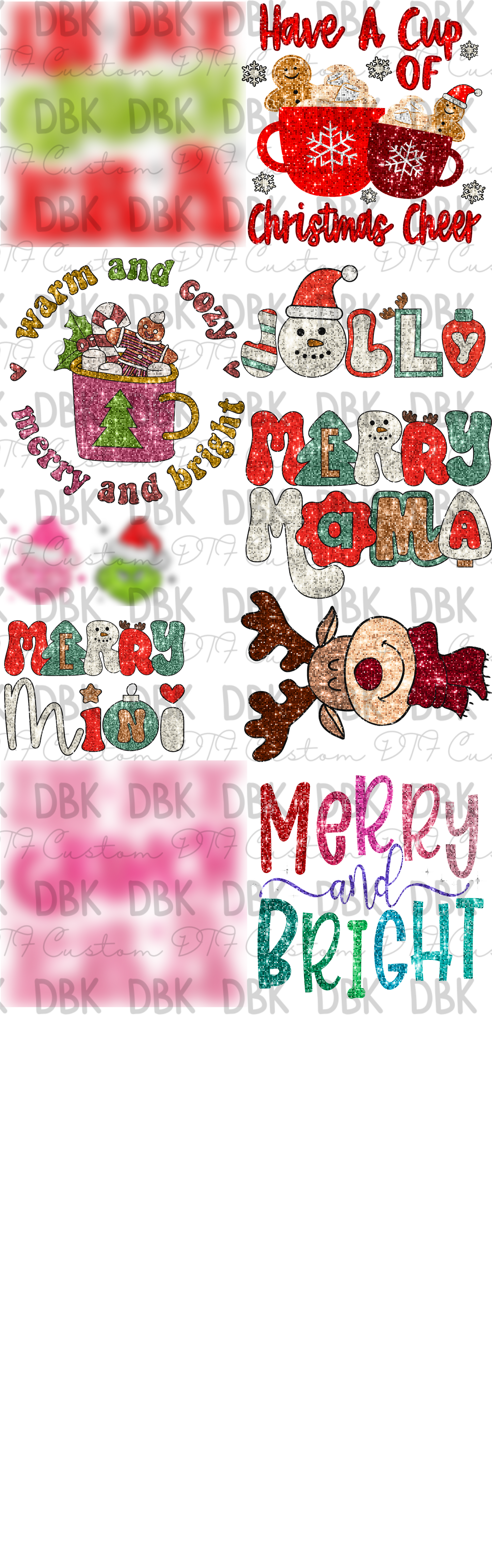 Gnch Christmas Gang sheet P90