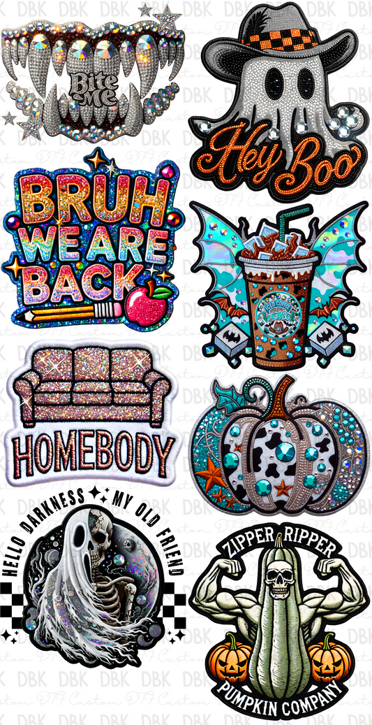 Faux Glitter Pre-Made Gang Sheet P15