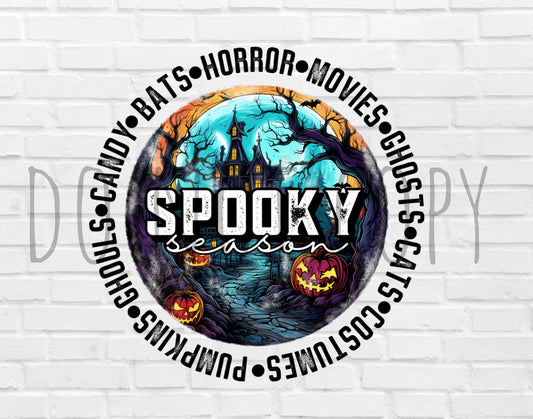 Spooky Season DTF transfer H16