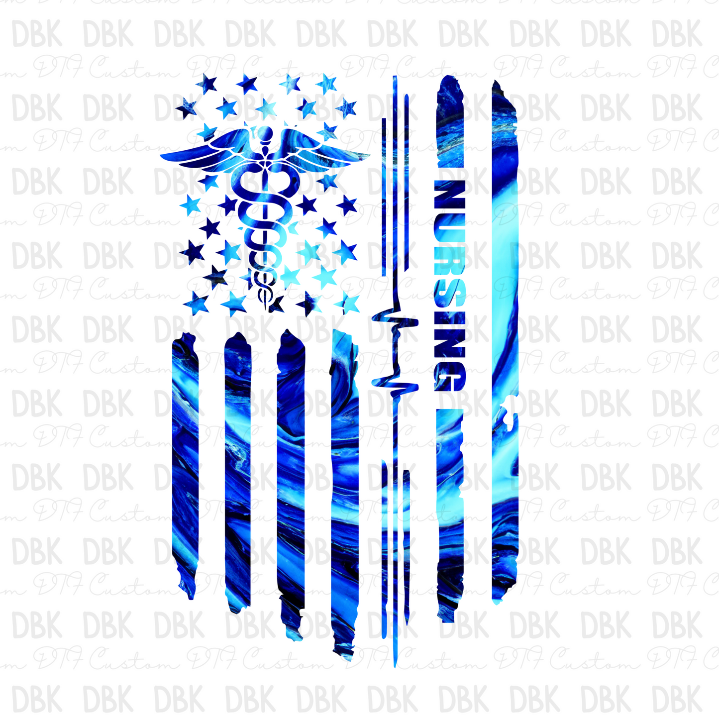 Nursing Flag DTF transfer