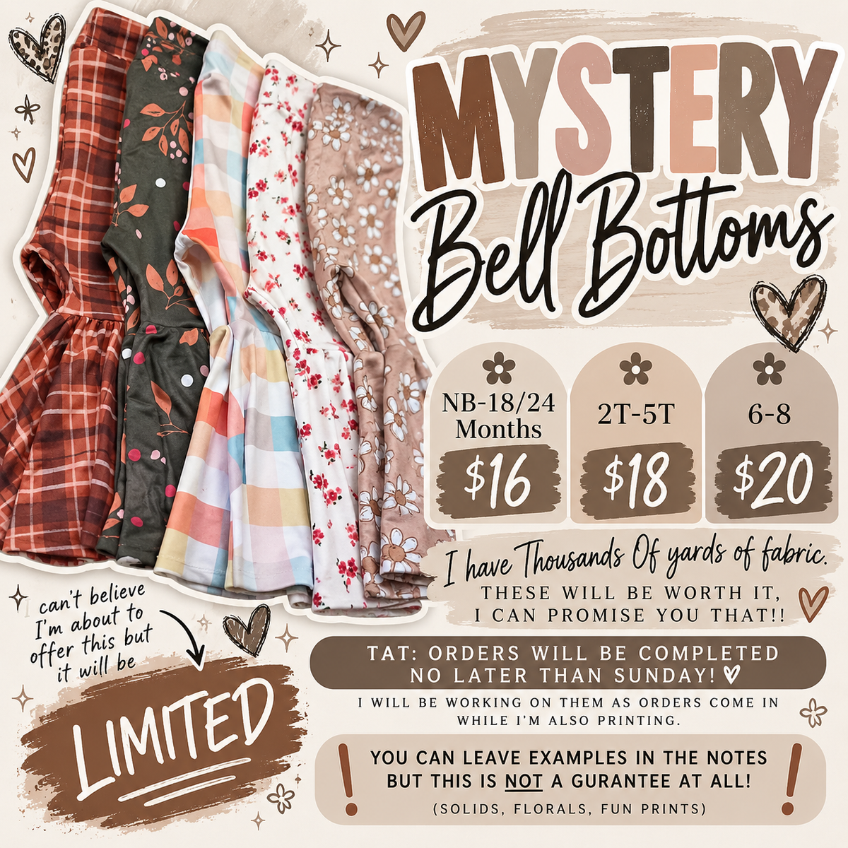 Mystery Bell Bottoms
