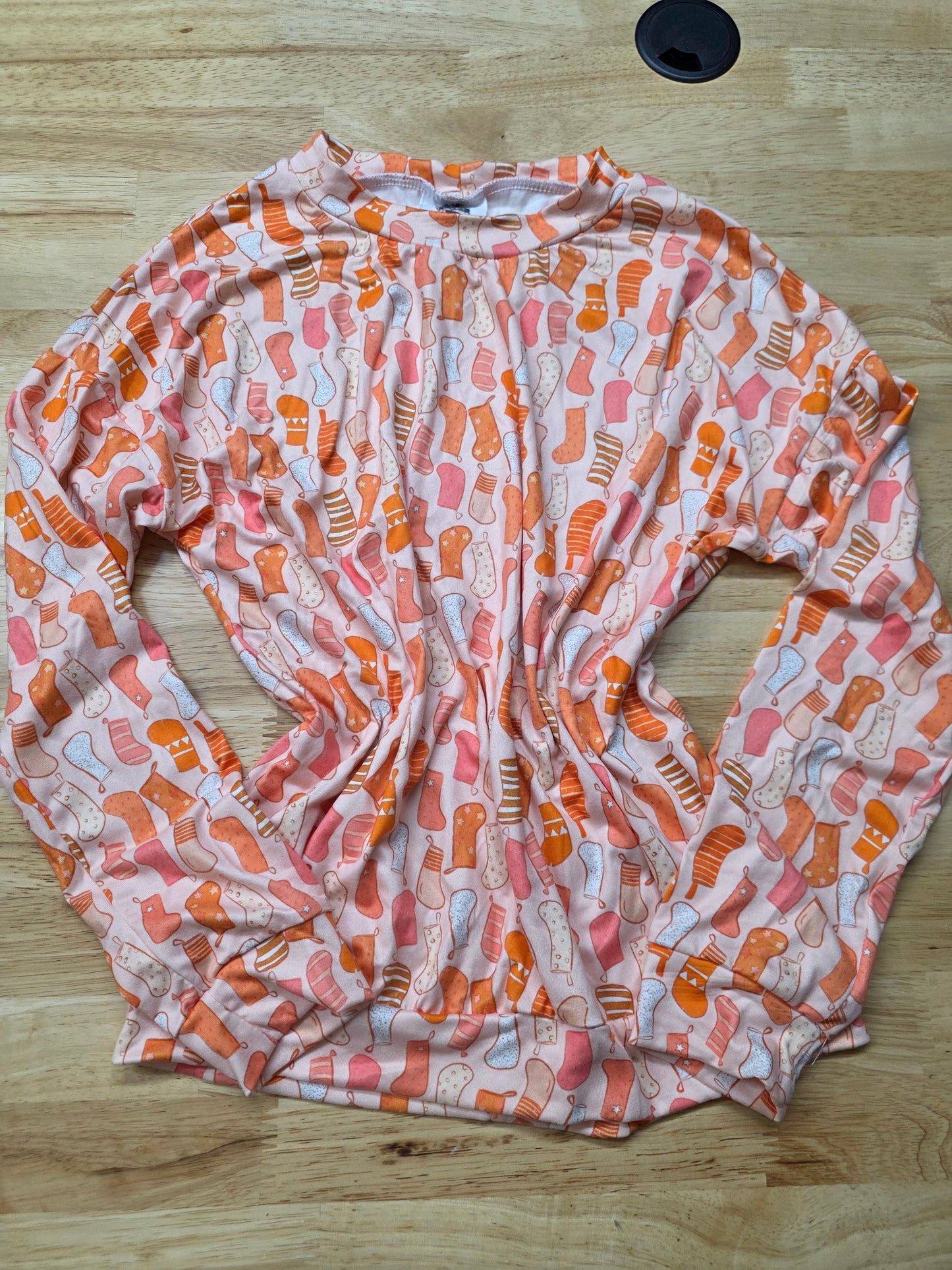 8/9 Christmas Lounge Top VINTAGE OG DBK