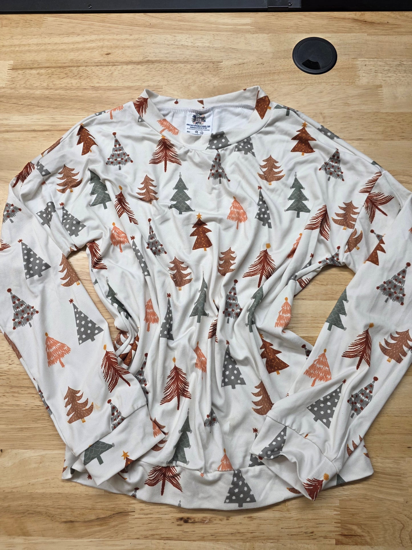 9/10 Christmas Lounge Top VINTAGE OG DBK