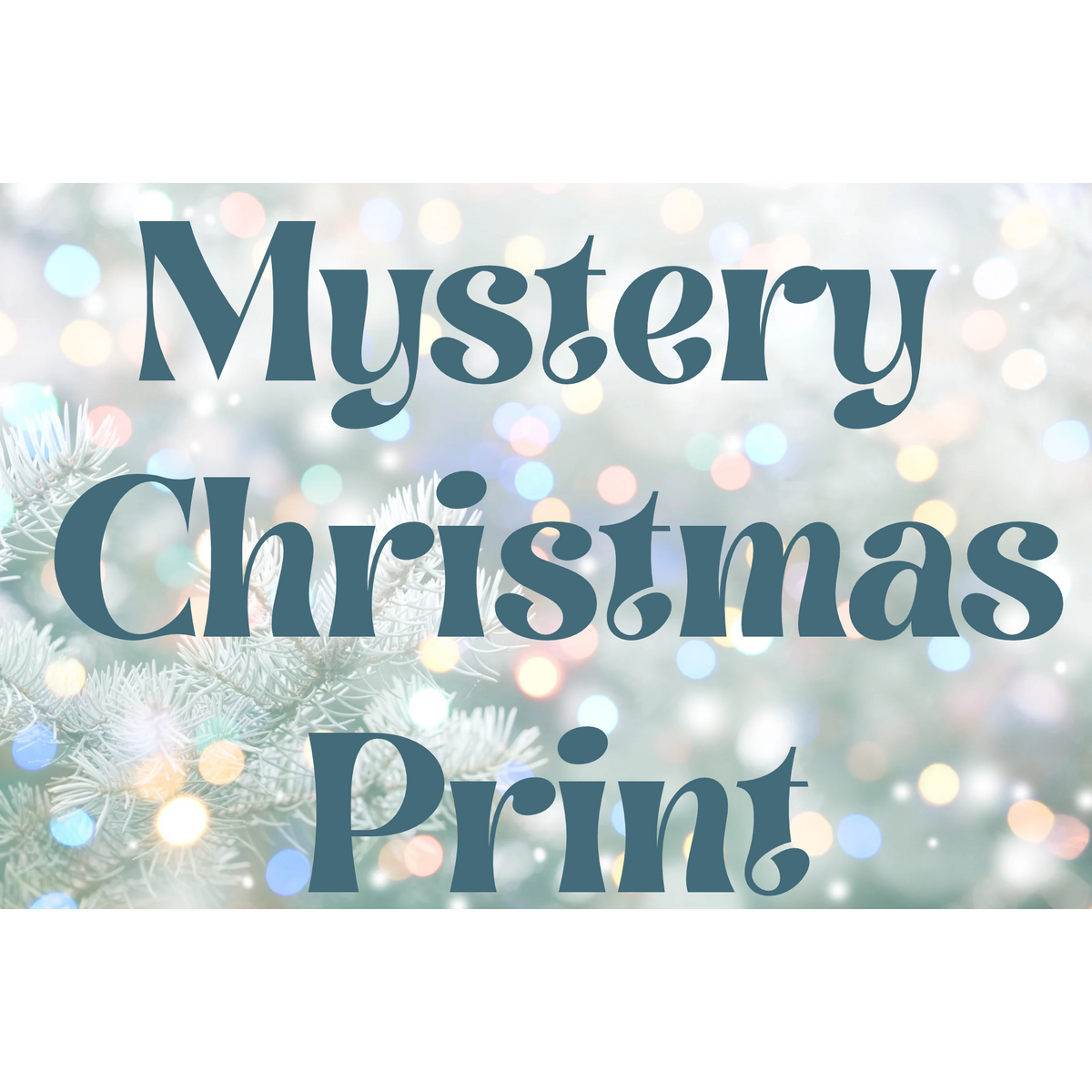 Mystery Christmas Print DTF Transfer