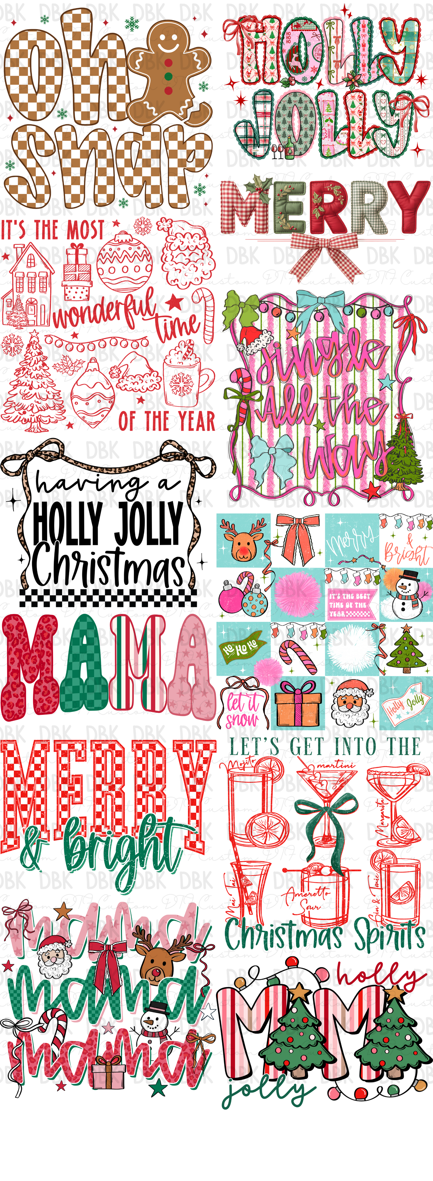 Christmas Gang Sheet -1