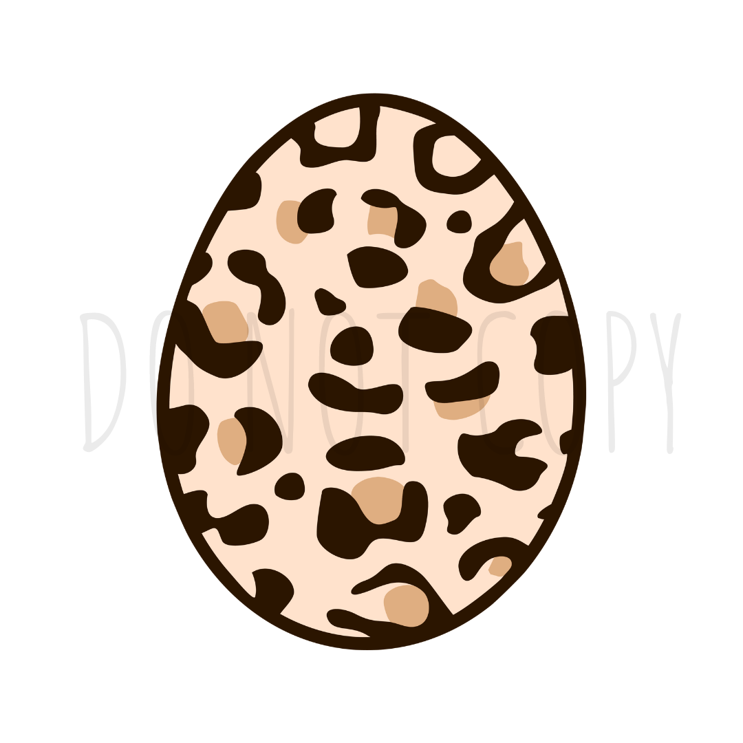 Leppard Easter Egg DTF Transfer W70