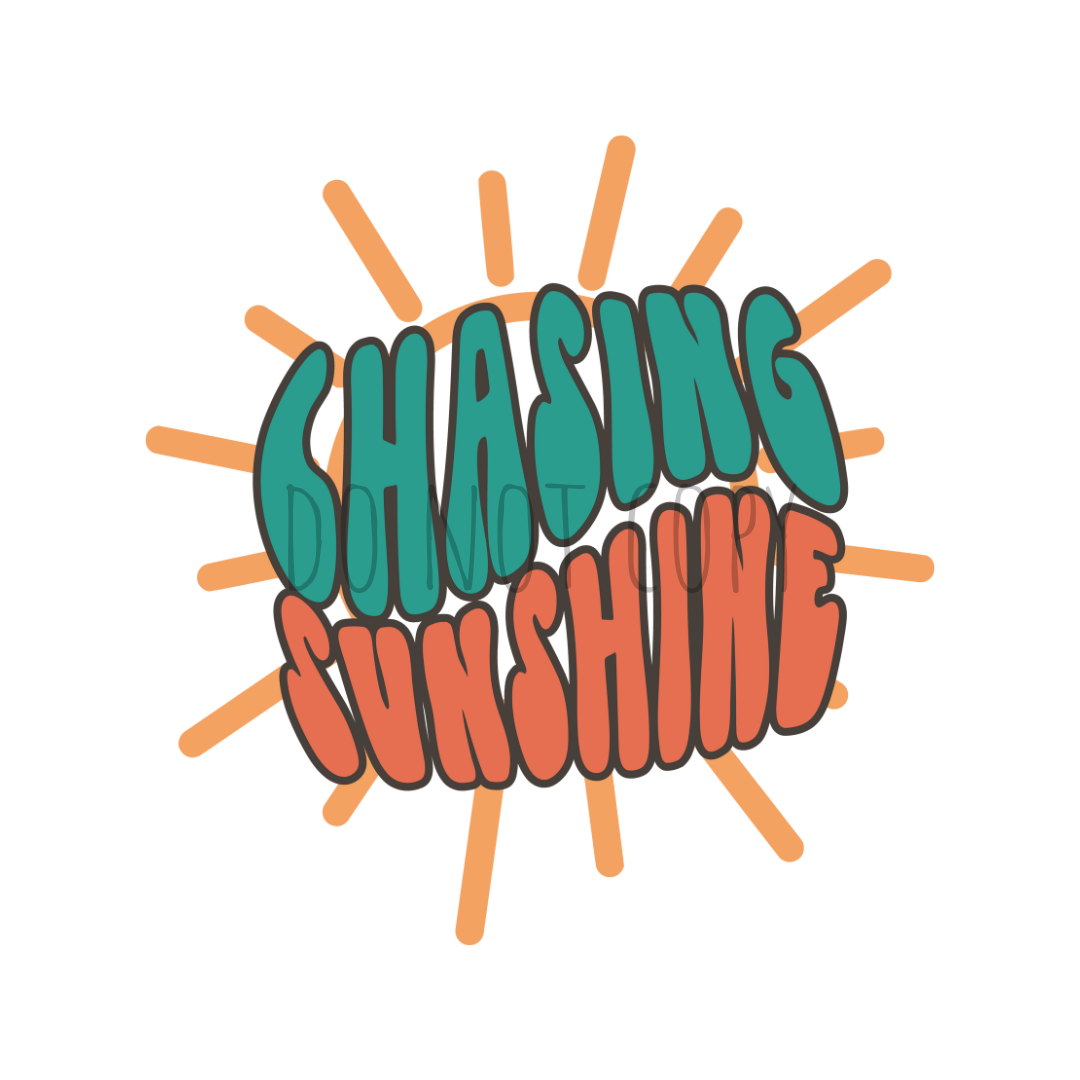 Chasing Sunchine-1- DTF transfer S127