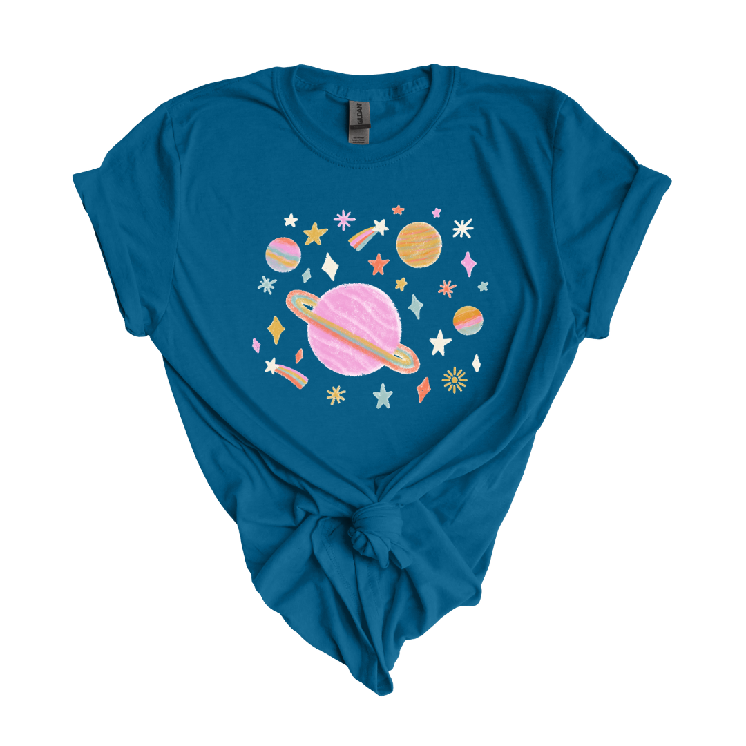 Boho Planets DTF transfer