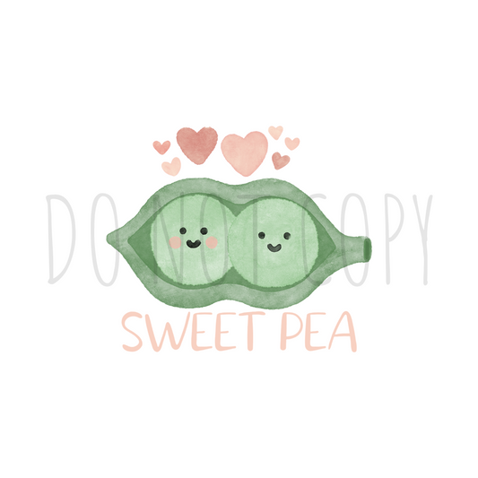 Sweet Pea DTF transfer J2