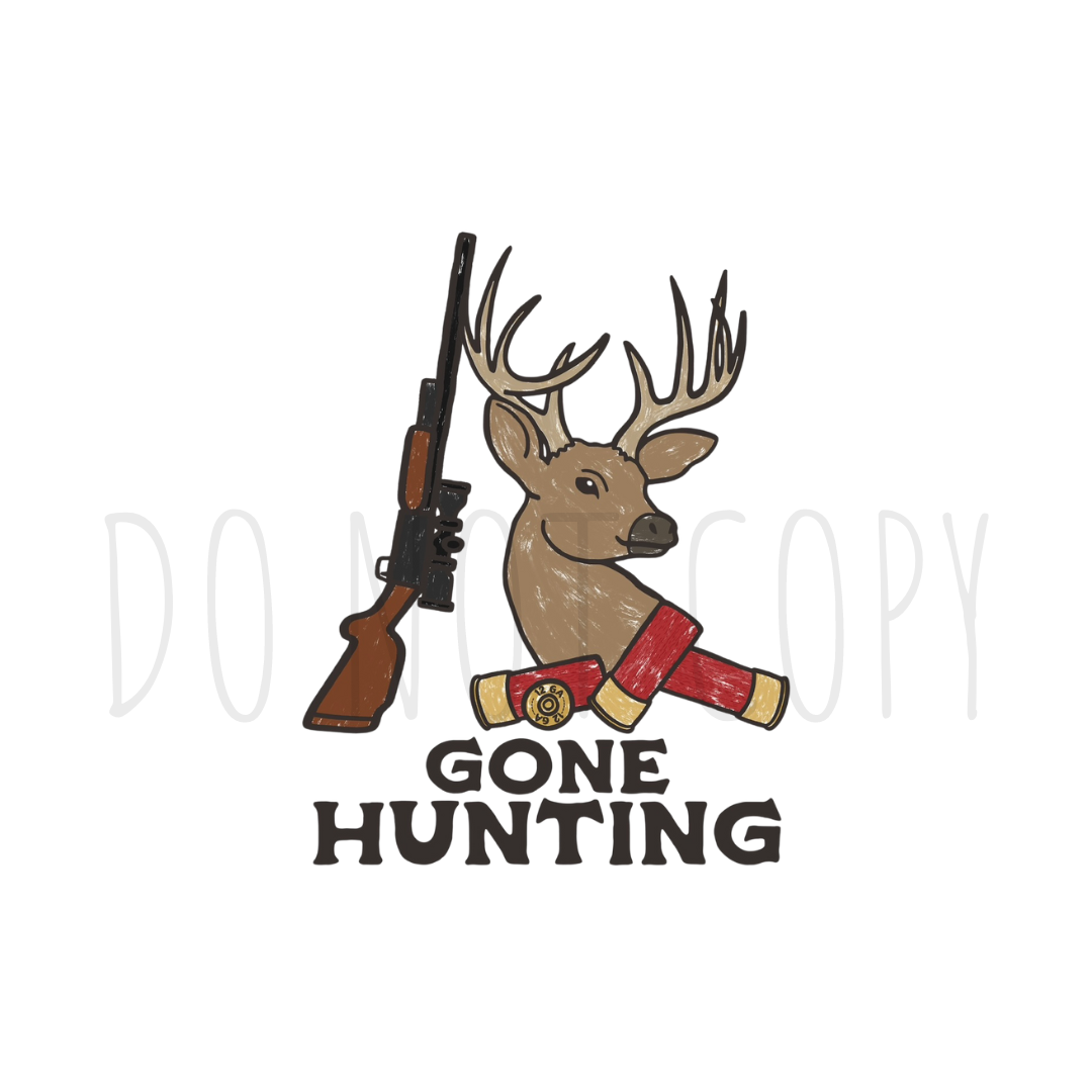 Gone Hunting DBK EXCLUSIVE DTF Transfer DBK Custom Creations gone-hunting-dbk-exclusive-dtf-transfer-dbk-custom-creations
