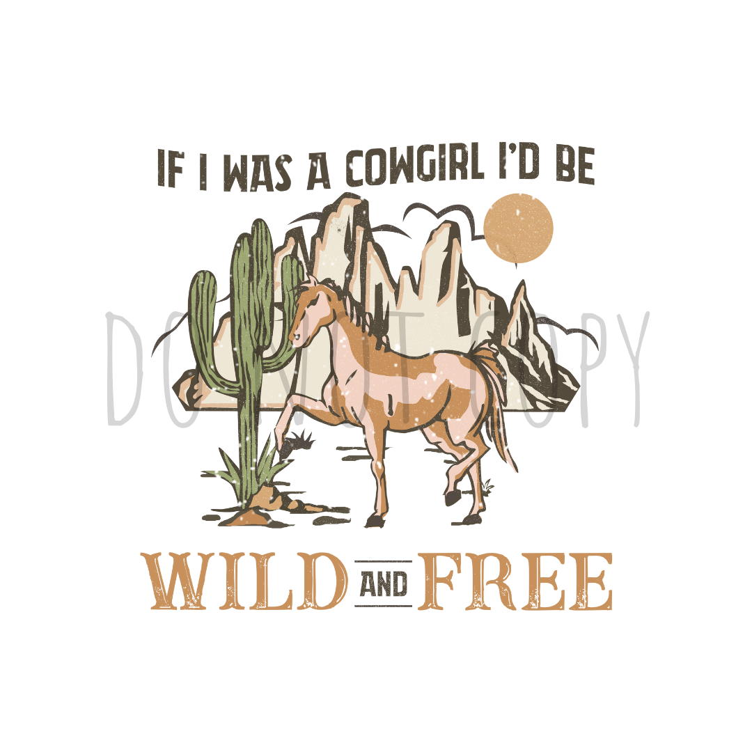 Wild and free DTF transfer