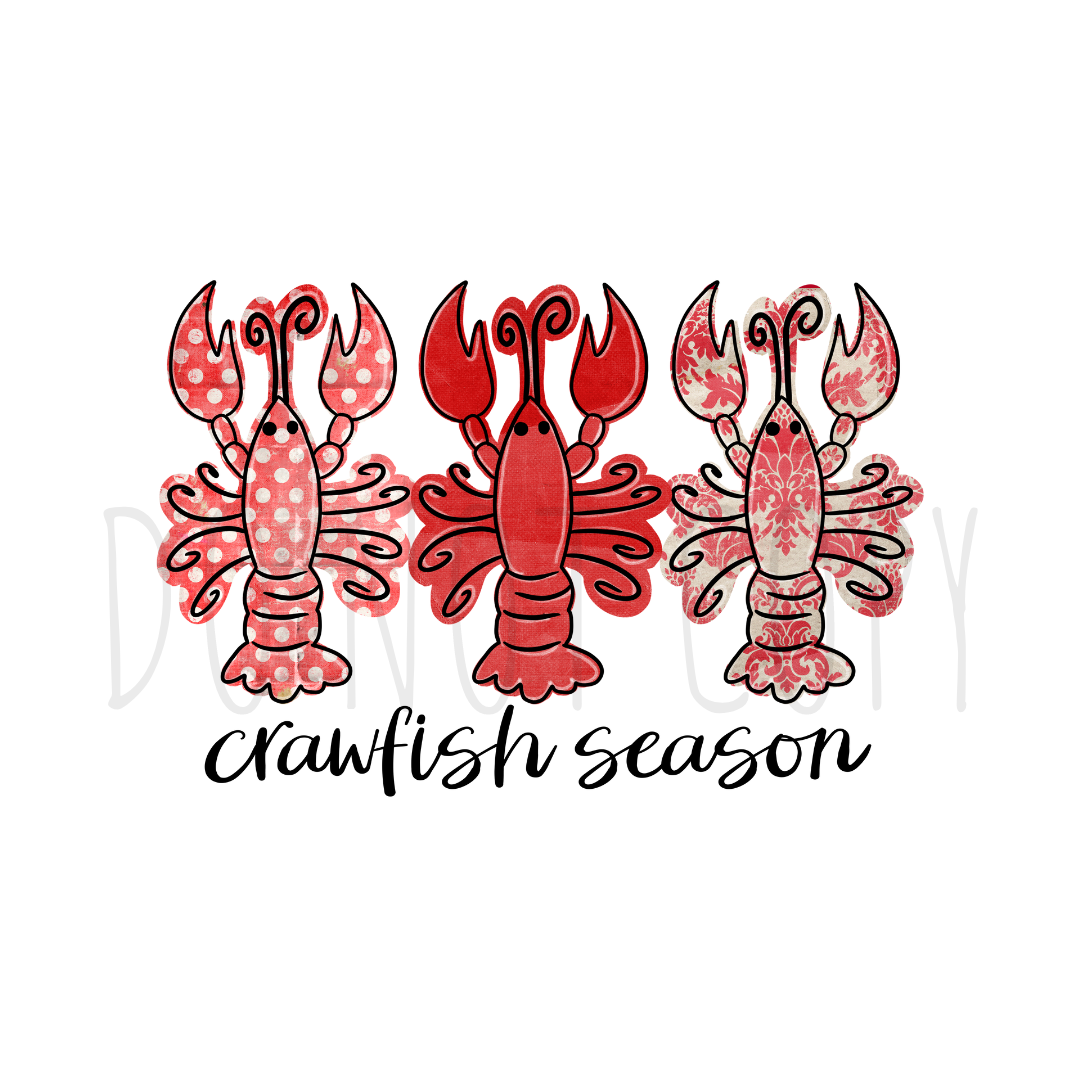 Crawfish DTF transfer S39