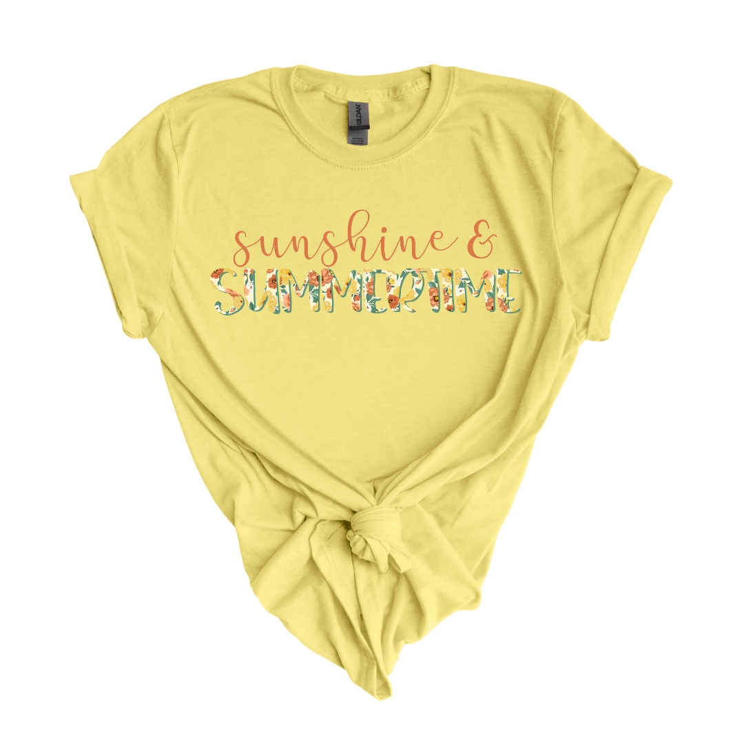 Sunshine & Summertime DTF transfer S6