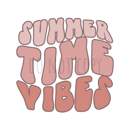 Summer Time Vibes DTF transfer S137