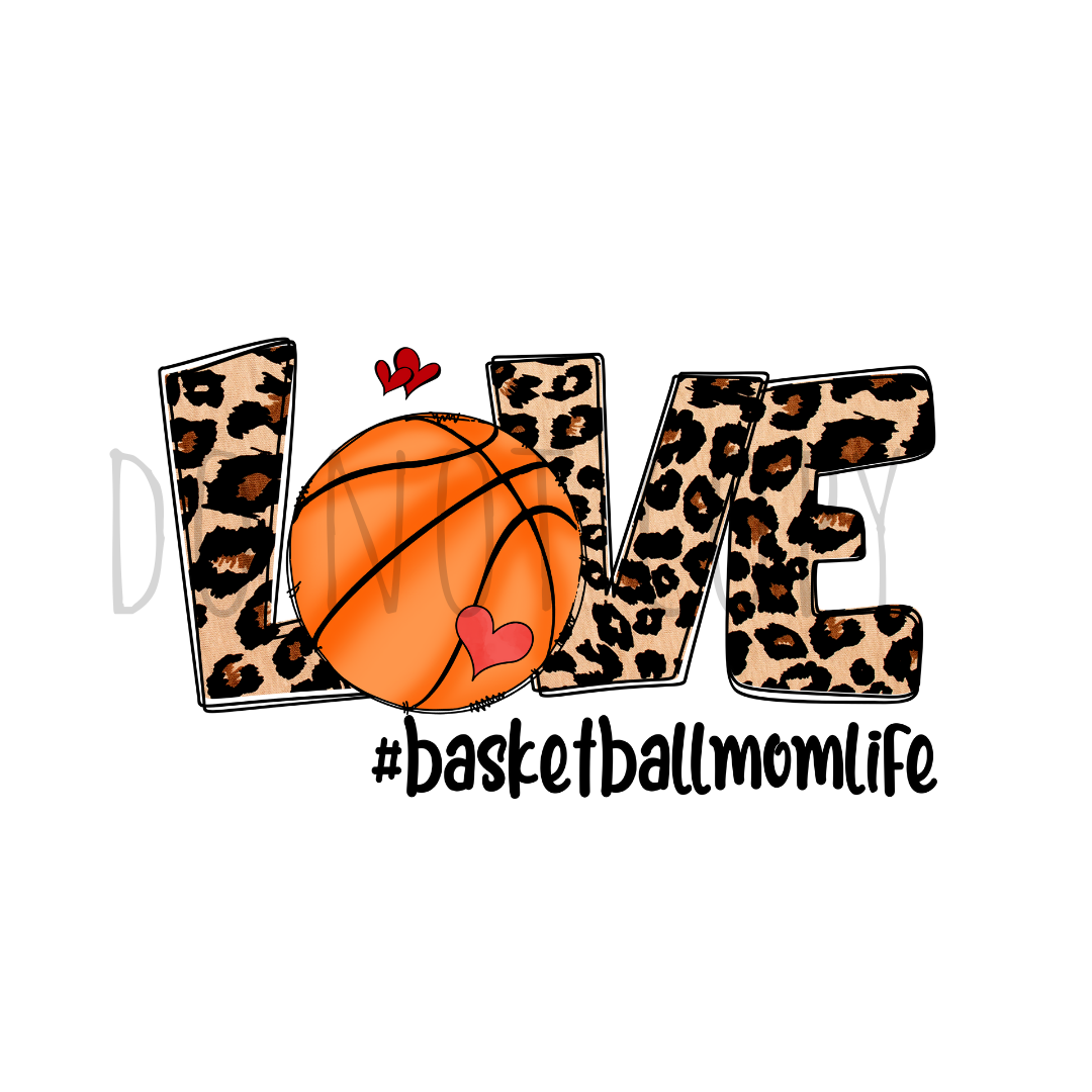 Love basketball DTF transfer C76