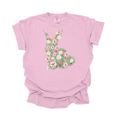 Floral Bunny DTF Transfer W50