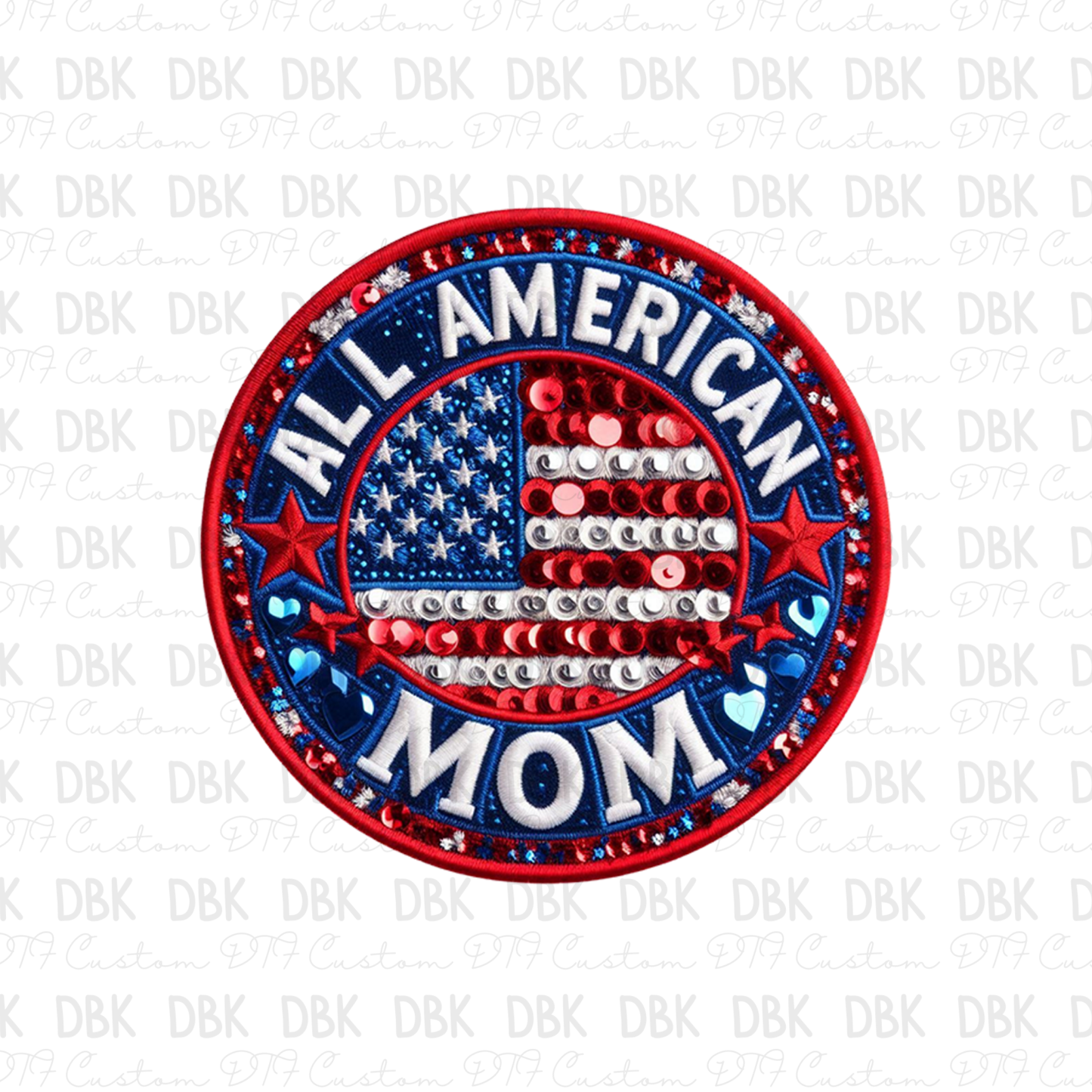 All American mom DTF Transfer B223