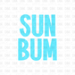 Sun Bum DTF Transfer