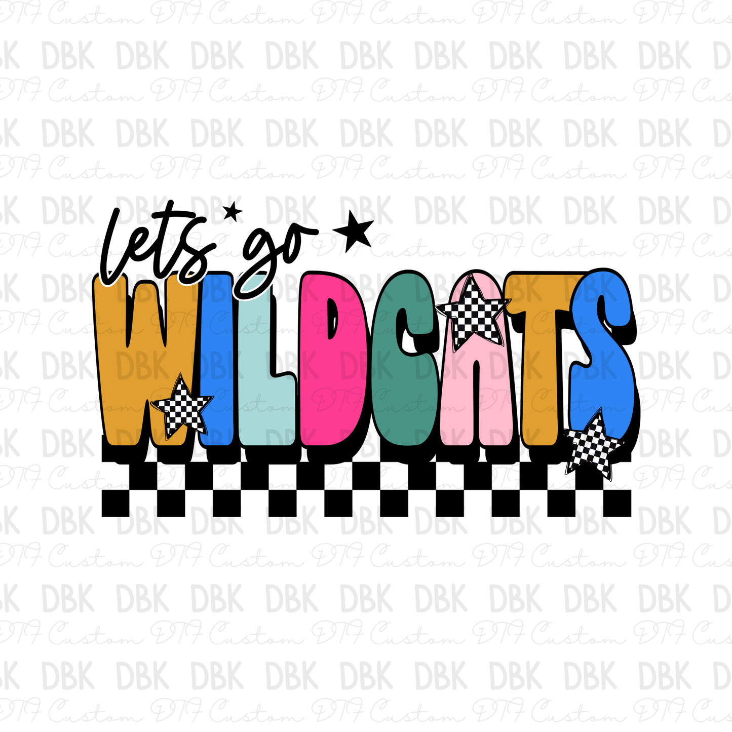 Wildcats DTF Transfer