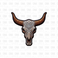 Skull DTF transfer B361