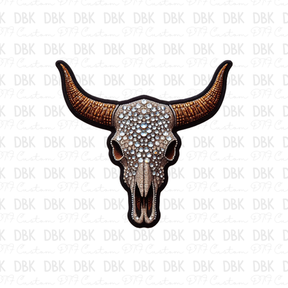 Skull DTF transfer B361