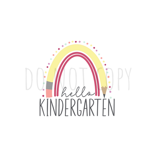 BYD Kindergarten Rainbow DTF transfer A33