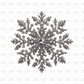 Silver Snowflake DTF Transfer