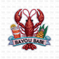Bayou babe DTF transfer B99