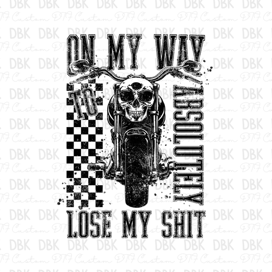 On My Way DTF Transfer BLACK