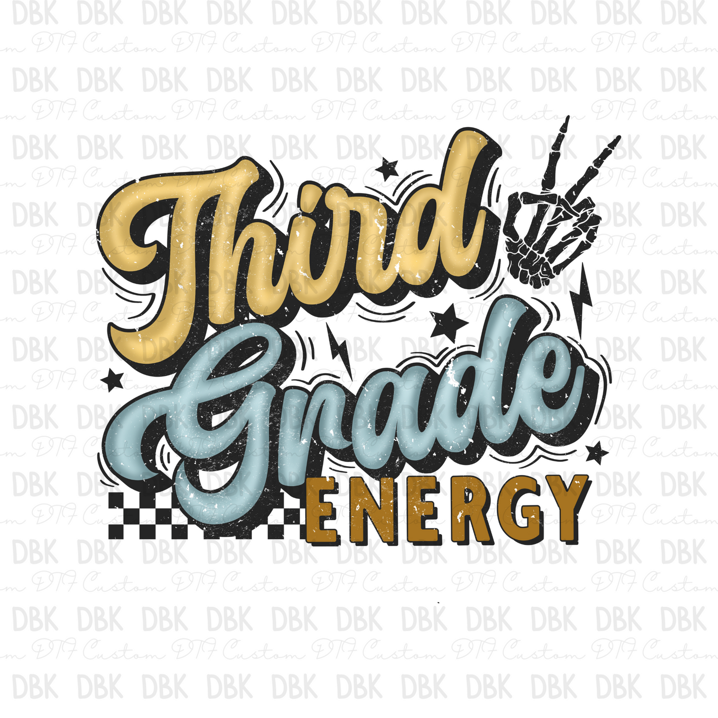 Third Grade Energy DTF Transfer A180