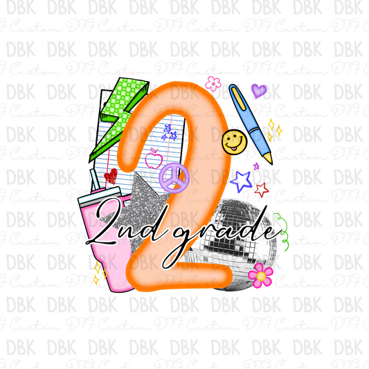 Second Grade DTF Transfer A230